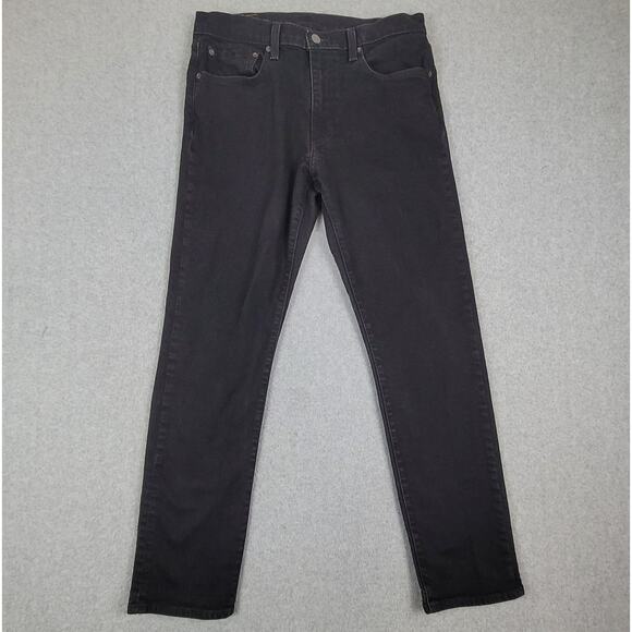 Levi's Men's Straight Jeans - Black - Picture 2 of 16